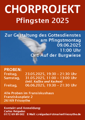 Chorprojekt Pfingsten