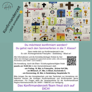 Einladung Konfirmandenzeit