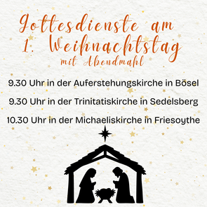 Gottesdienst am 1. Weihnachtstag