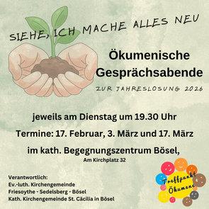 Einladung ök. Gesprächsabende Bösel